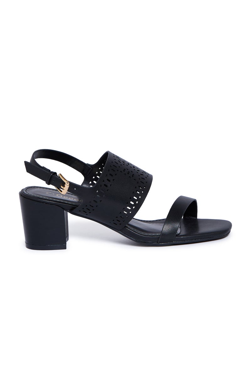 Geoomnii Mid Heel Sandals for Women – Comfortable Stylish Heeled Sandals for Office, Party & Daily Wear - Image 2